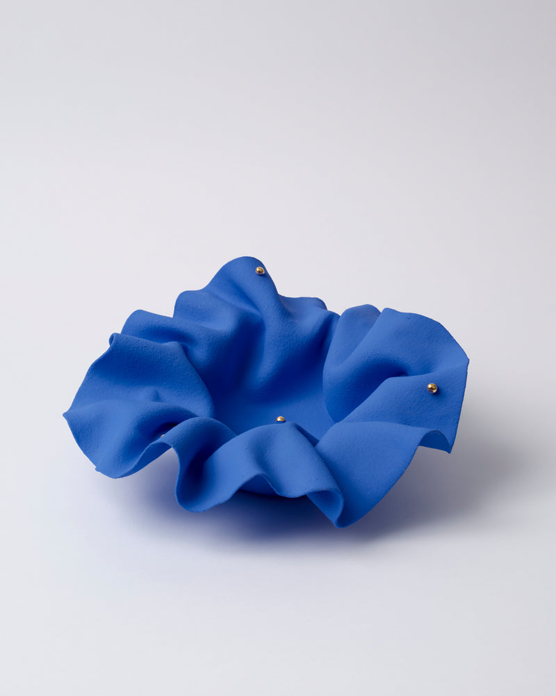 Jessica Sellinger— 'Wave Bowl' in Blue and Gold
