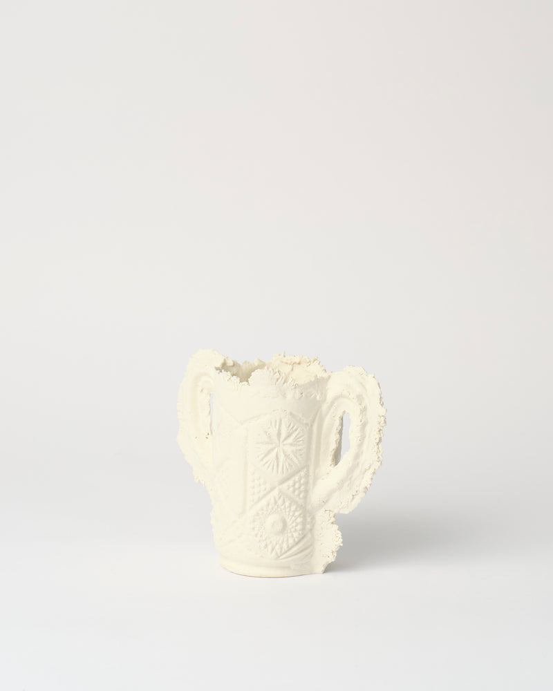 Kristin Burgham — Large 'Loving Cup' in Snow, Sculptural Vessel