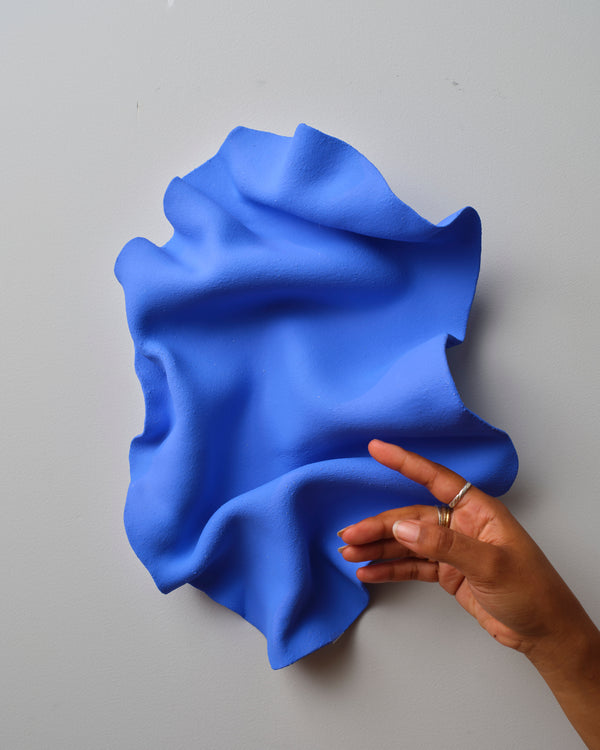 Jessica Sellinger— 'Wave' in Blue, Wall Hanging