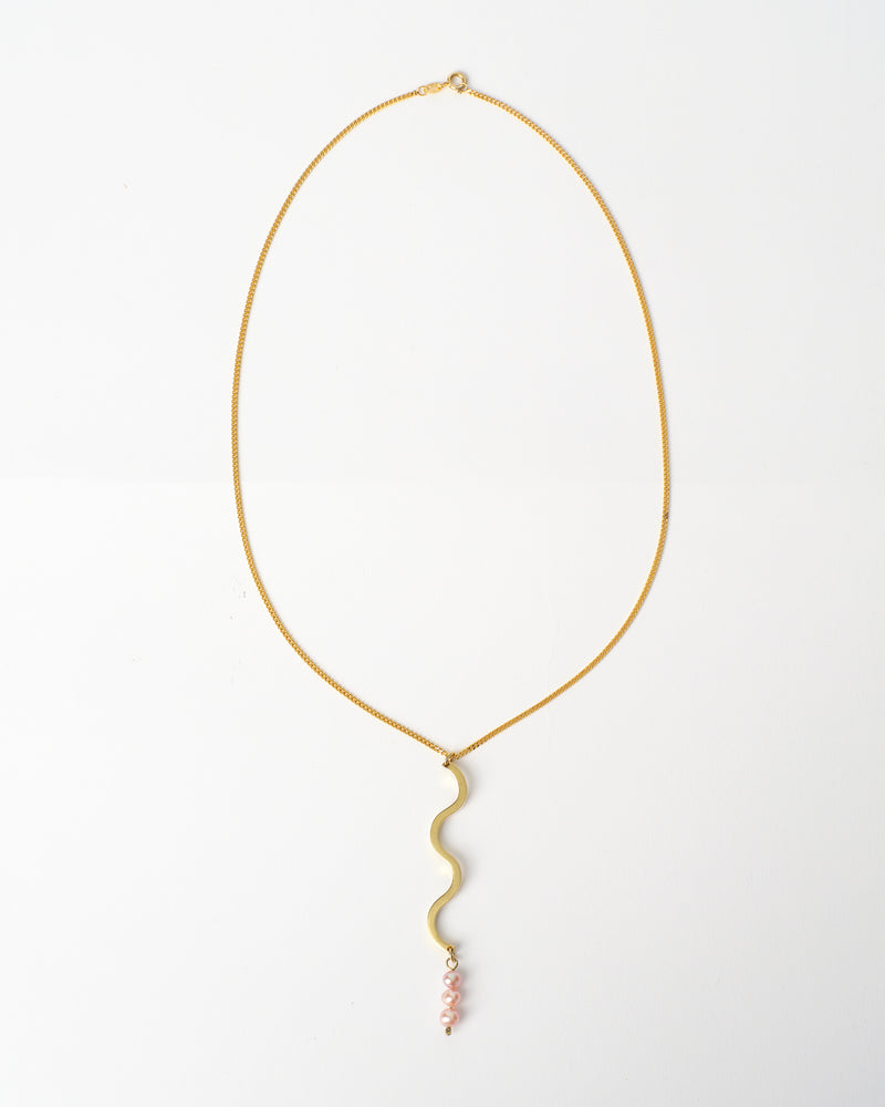 Danielle Barrie — 'Large Tidal Wave' Lilac Pearl Necklace