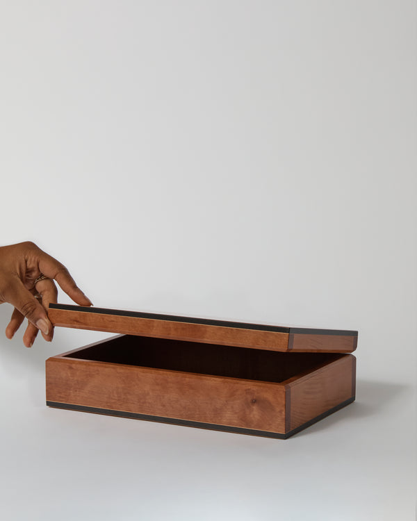 Anton Gerner — 'Boxiliary’ Figured Myrtle, Wooden Box