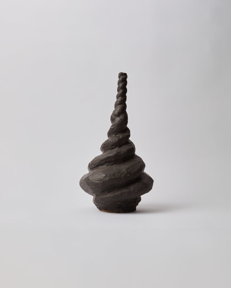 Kirsten Perry — 'Charcoal Twist', Sculptural Vessel