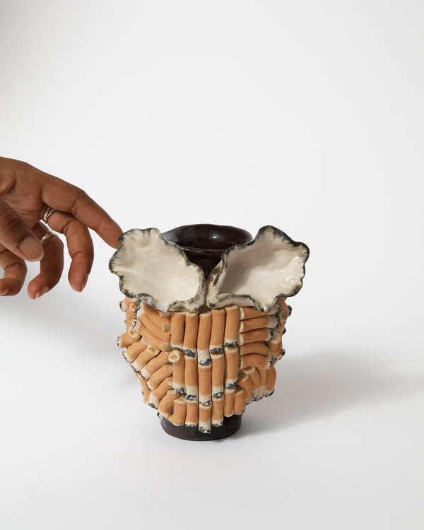 Claybia – 'grOWLer #2' Sculptural Vase, 2023