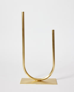 Anna Varendorff, ACV studio — Medium 'Uneven U' Vase in Medium Thick Brass