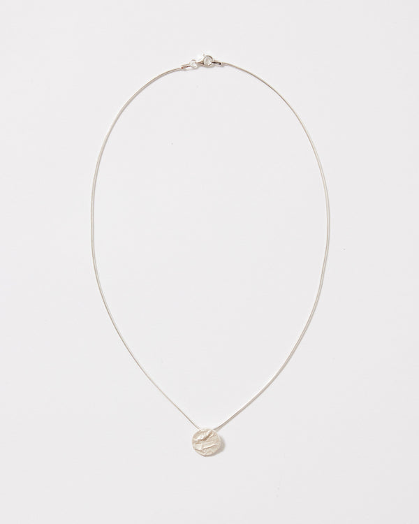 ZIPEI — 'Written in Circle' Necklace in Sterling Silver