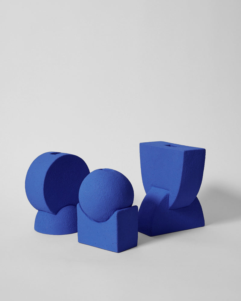 Clae Studio  — 'Balance' Sculptural Vessel in Klein Blue