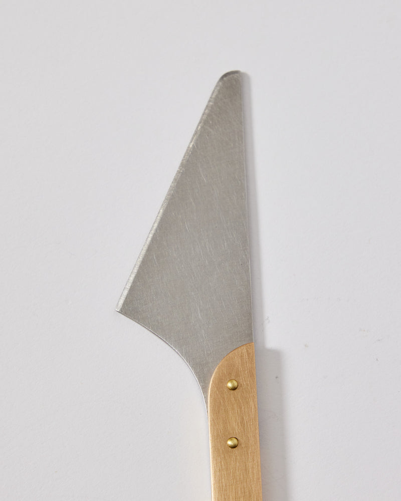 Ferro Forma — Cheese Knife in Brass and Stainless Steel