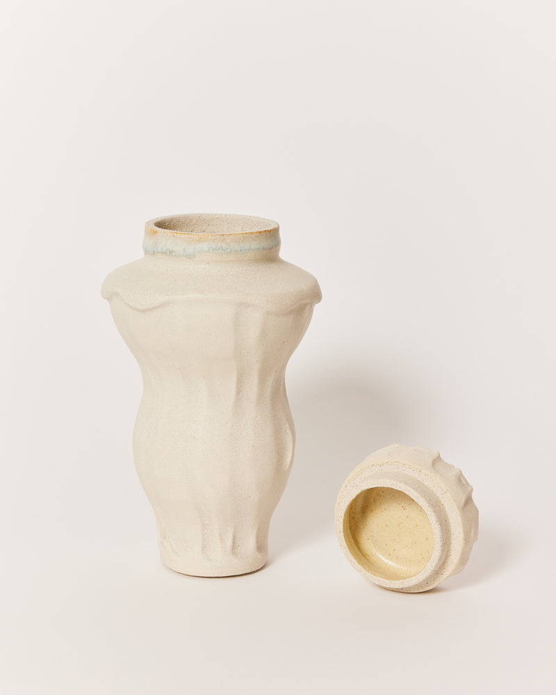Ulrica Trulsson- 'Canister with Slip Texture II', 2023
