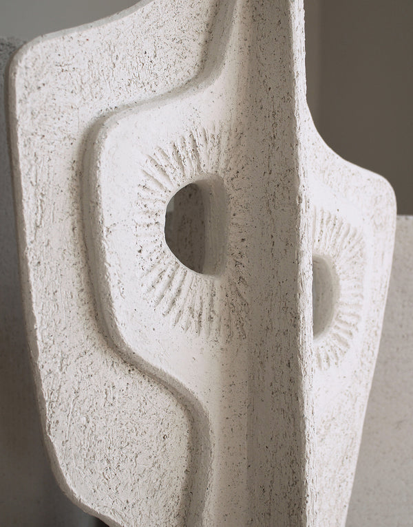 Jan Vogelpoel — 'Sentinel in Warm White' Sculpture, 2024