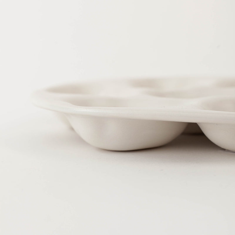 Christopher Plumridge  — White Gloss '6' Oyster Plate