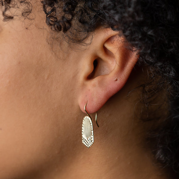 Tara Lofhelm - Insignia Hook Earrings in Gold
