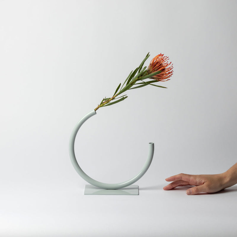 Anna Varendorff, ACV studio — Edging Over Vase in Blue Grey