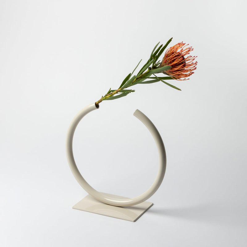 Anna Varendorff, ACV studio — Almost a Circle Vase in Beige