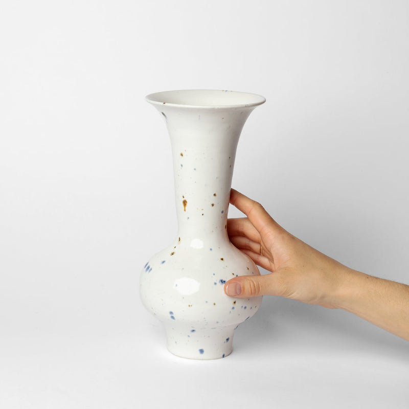 Georgina Proud — Speckled Porcelain Vessel 2 in Blue