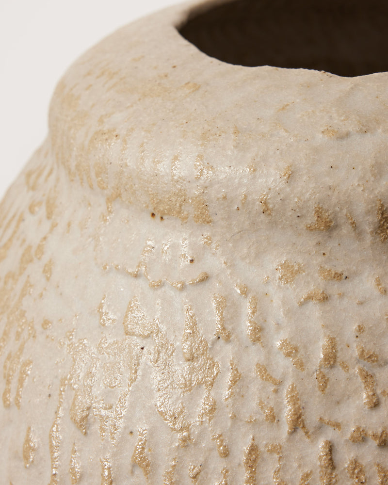 Dianne Mangan — 'Elemental II' White Sculptural Vase
