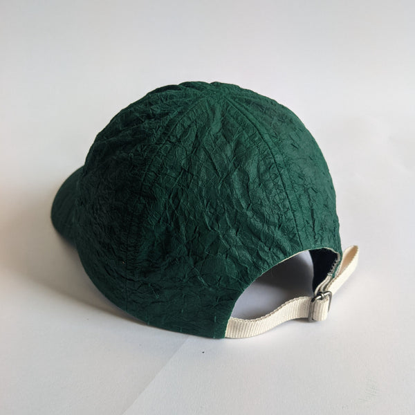 DNJ — Waxed Japanese Paper Leather Cap in Green SHOPCraft