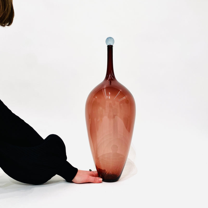 Drew Spangenberg - Oversized 'Ensemble Series' Decanter with Stopper in Aubergine