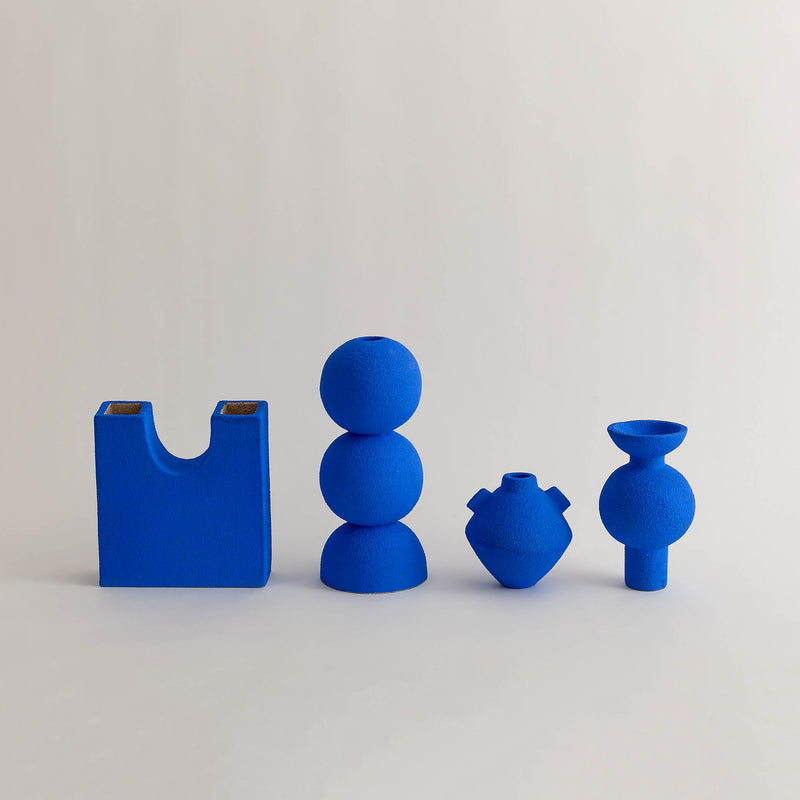 Clae Studio  — 'Heirloom' Sculptural Vessel in Klein Blue