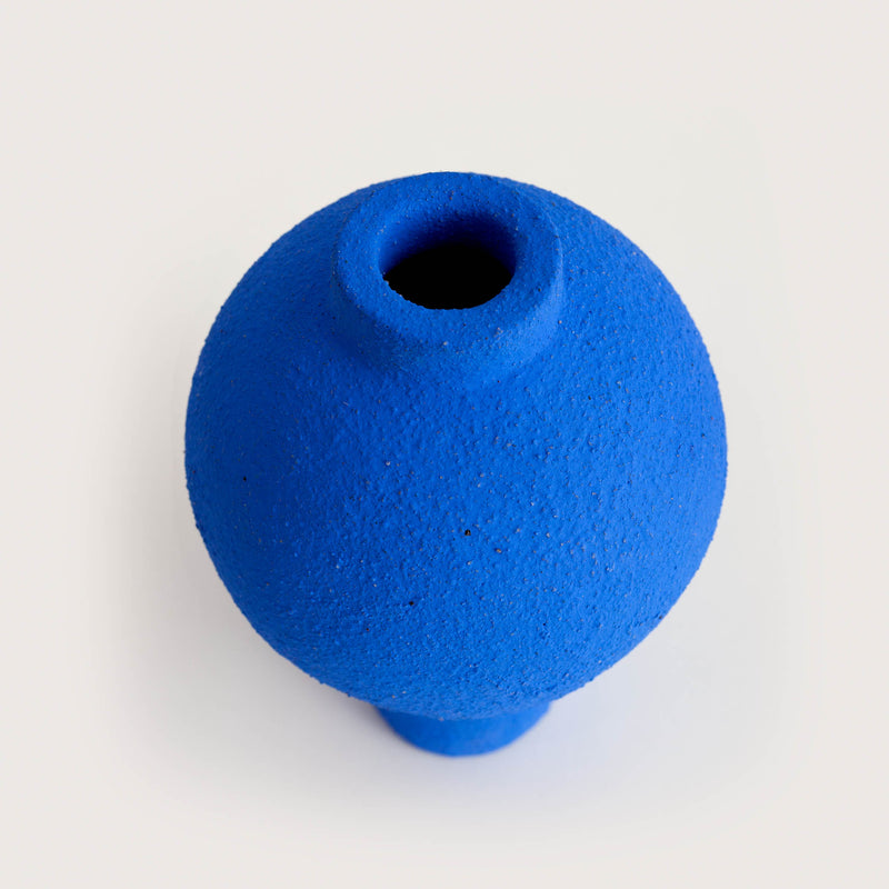 Clae Studio  — 'Moon' Sculptural Vessel in Klein Blue