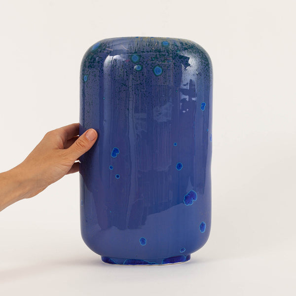 Ryan L Foote — Large Crystalline Glaze Vase in Southern Ocean