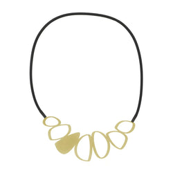 inSync design — Cobble Necklace in 22ct Matt Gold Plate - Australian made Jewellery 
