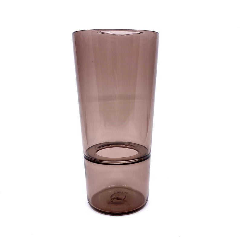 Katie-Ann Houghton — Hand Blown Dusty Rose 'Wrangler' Glass Vase - Australian made Glass 