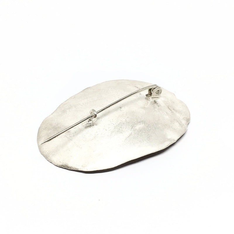 Shimara Carlow — Silver and 18ct Gold Honesty Brooch - Australian made Jewellery 