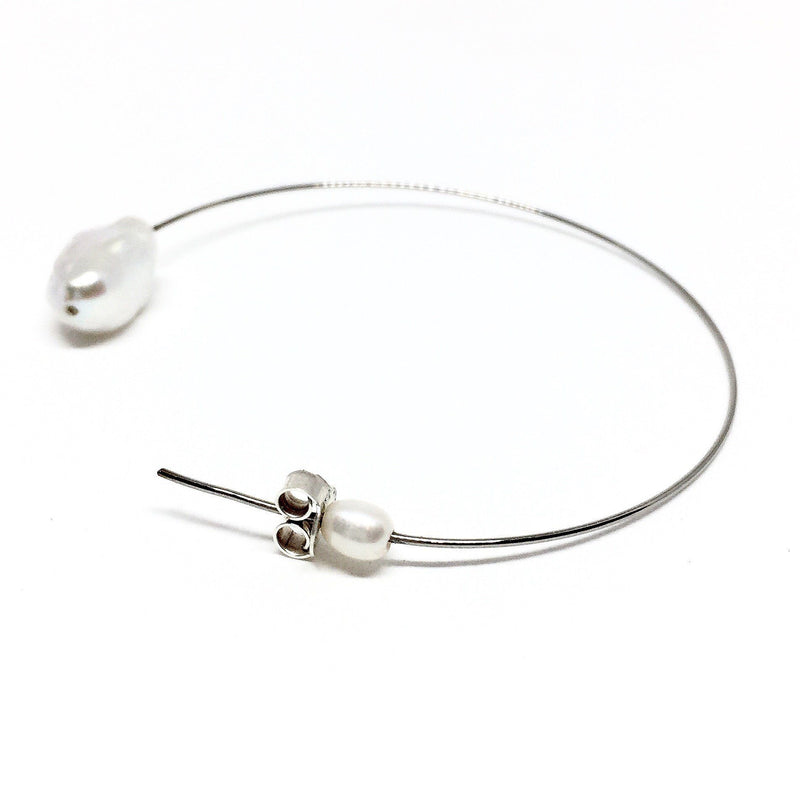 Victoria Mason — Pearl Line Hoops - Australian made Jewellery 