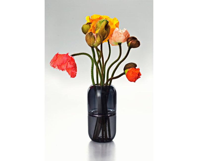 YEEND — 'Babypill' Vase in Steel Grey Glass YEEND | Craft