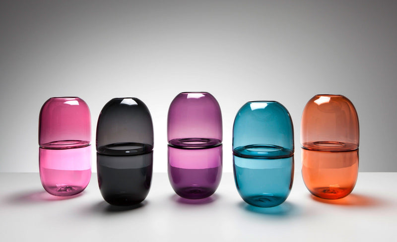 YEEND — 'Sugarpill' Vase in Cherry Pink Glass YEEND | Craft