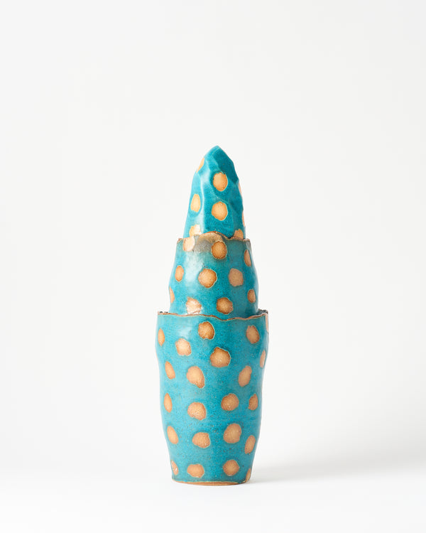 Scott Elk — 'Green Spotted' Tall Urn, 2025