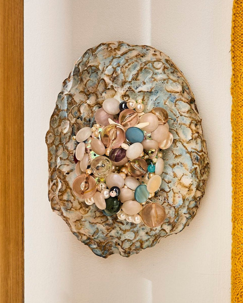 Georgia Anson — 'Fungus Portal 1' Ceramic Wall Sculpture (2025)