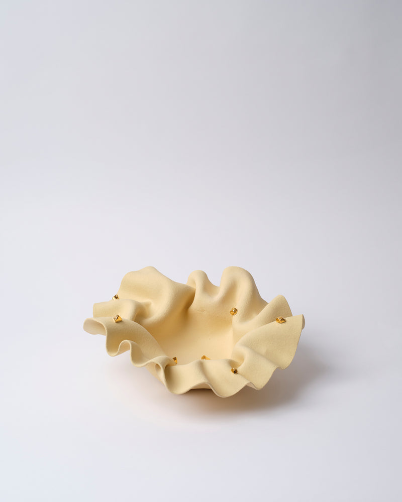 Jessica Sellinger— 'Wave Bowl' in Butter and Gold