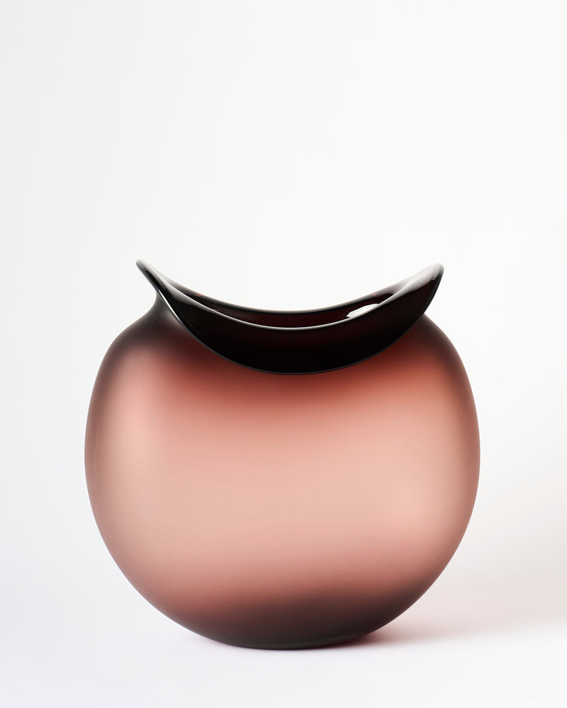 Ruth Allen — 'Luscious Lip' Vase in Aubergine