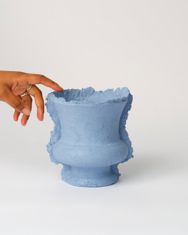 Kristin Burgham — 'Classic Urn' in French Blue, Sculptural Vessel