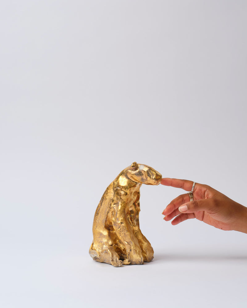 James Lemon — 'Gold Dog' Sculpture, 2024