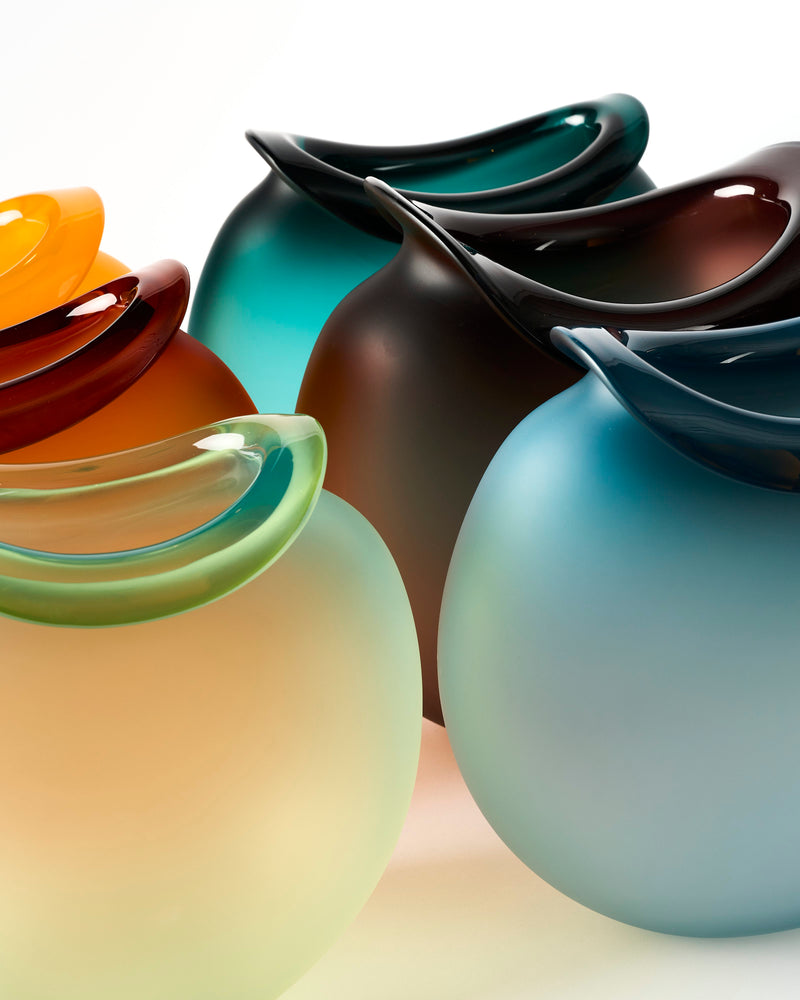 Ruth Allen — 'Luscious Lip' Vase in Aubergine