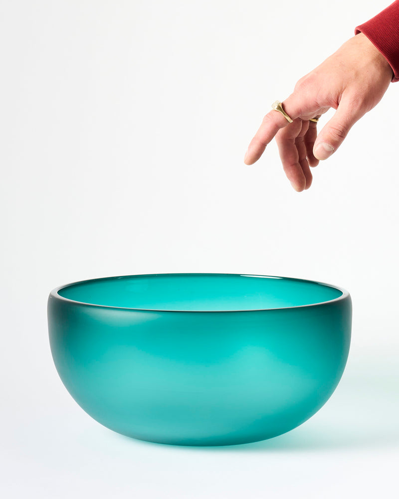 Ruth Allen — Large Punch Bowl in Emerald