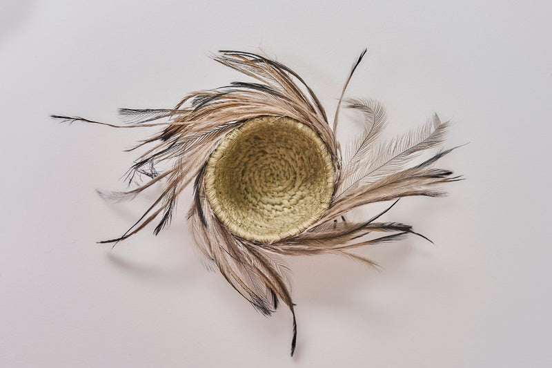 Aunty Patsy Doolan — 'Small Basket with Feathers', (2025)