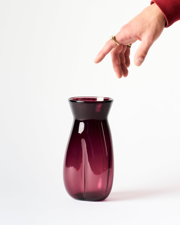 Ruth Allen — Trefoil Vase in Aubergine