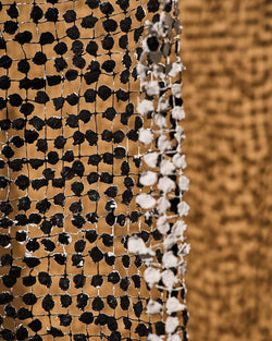Emma Davies — 'Constellation of Threads', Sculptural Textile in Black and White, 2025