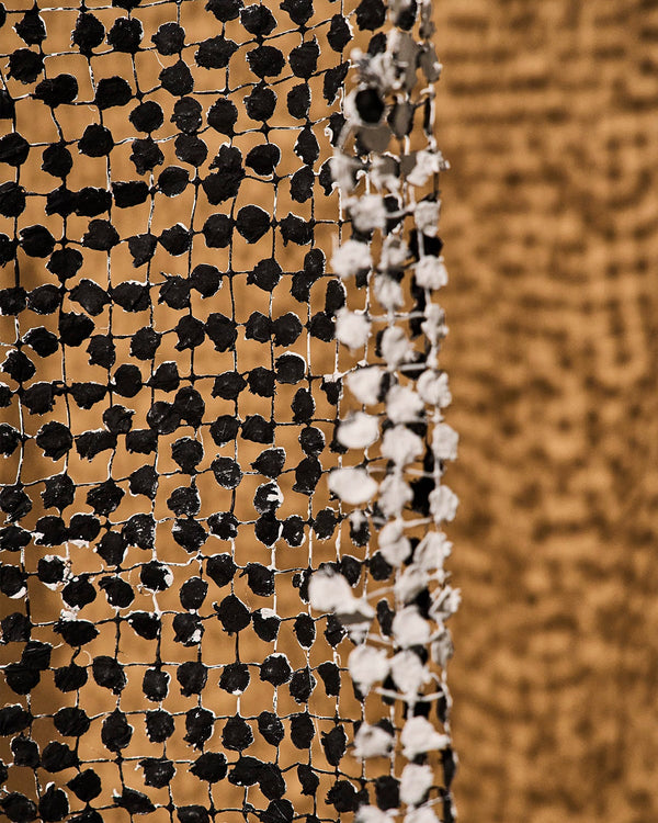 Emma Davies — 'Constellation of Threads', Sculptural Textile in Black and White, 2025