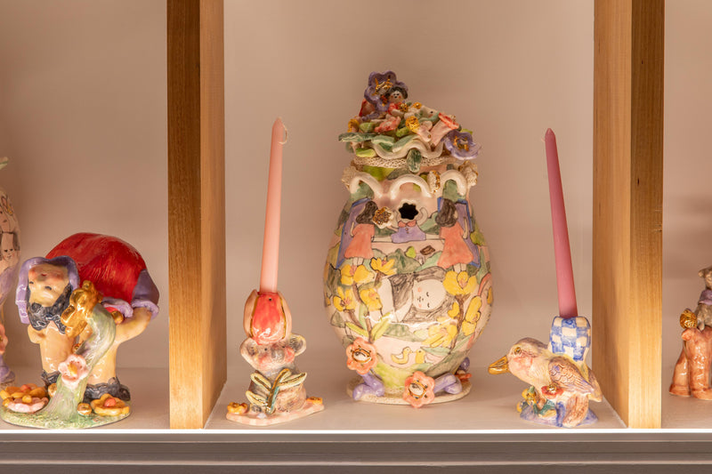 Nani Puspasari — 'Kookaburra, Oi, Oi, Oi' Candle Holder, 2024