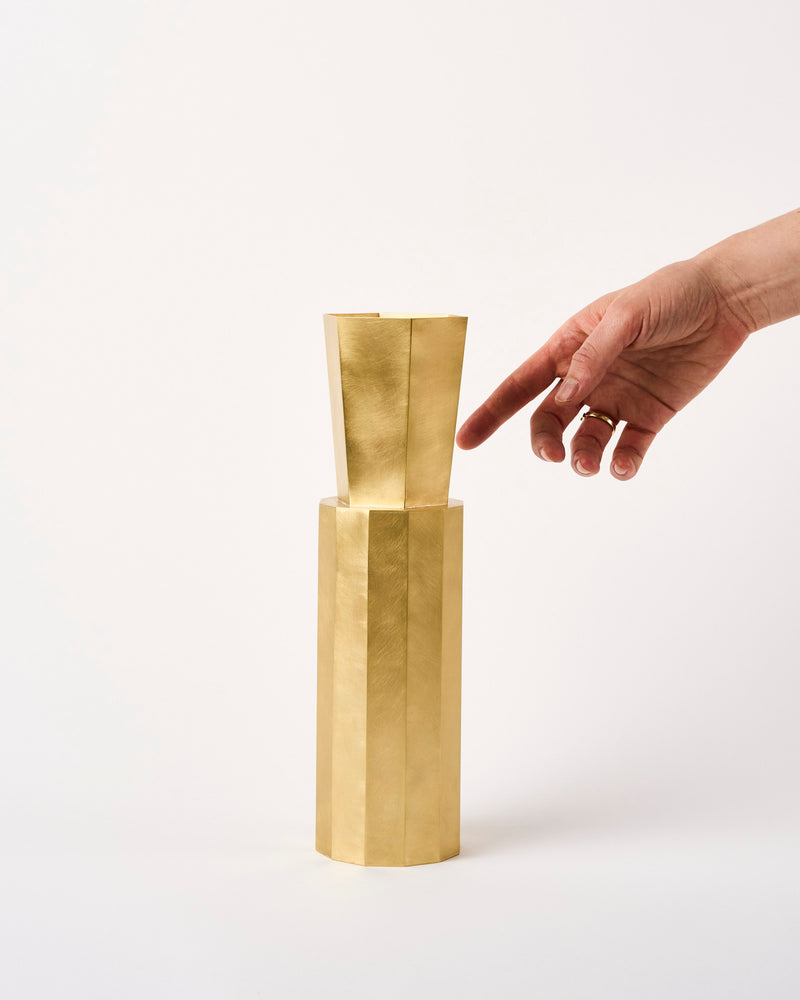 Kenny Yong-soo Son – 'Water Tower IX' Vase in Brass