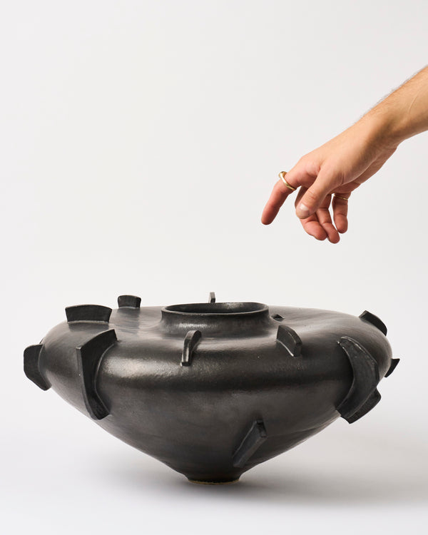Astrid Salomon – 'Wide Finned Vase', Sculptural Vessel