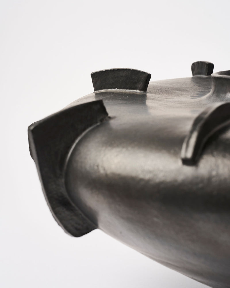 Astrid Salomon – 'Wide Finned Vase', Sculptural Vessel