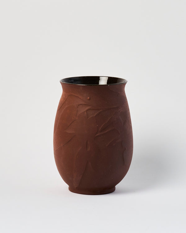 Amelia Black — 'Trace Sediment Iron Red Vase Eucalypt #1', Sculptural Vessel