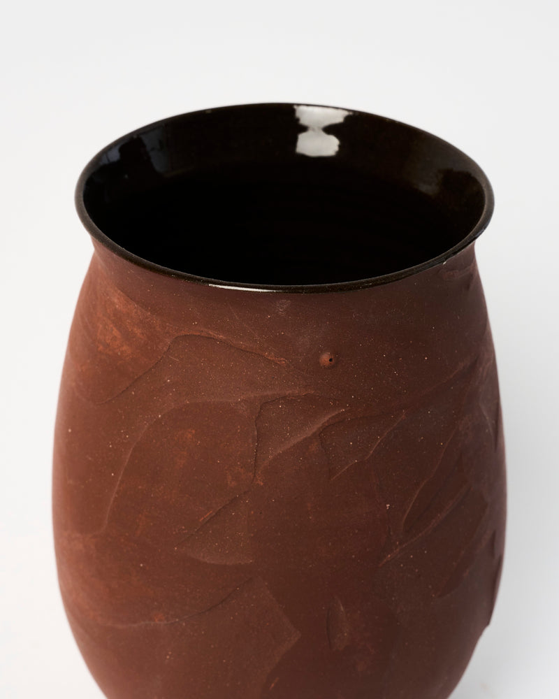 Amelia Black — 'Trace Sediment Iron Red Vase Eucalypt #1', Sculptural Vessel