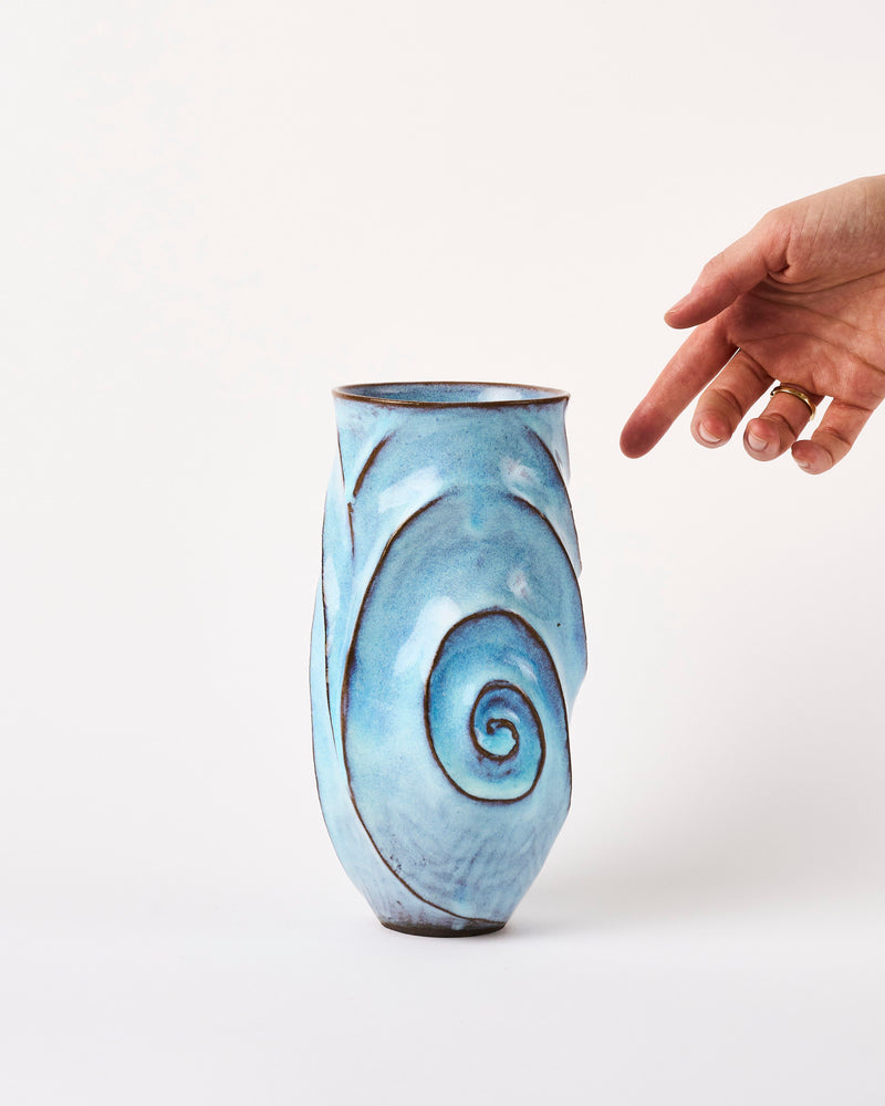 Terunobu Hirata —  Tall Pale Moon Vase