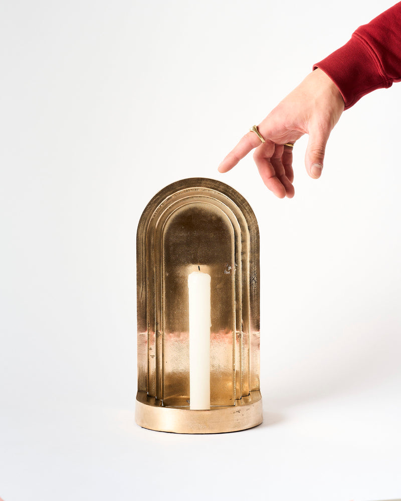 Juan Castro —  'Sacrosanto' Candle Holder in Gunmetal
